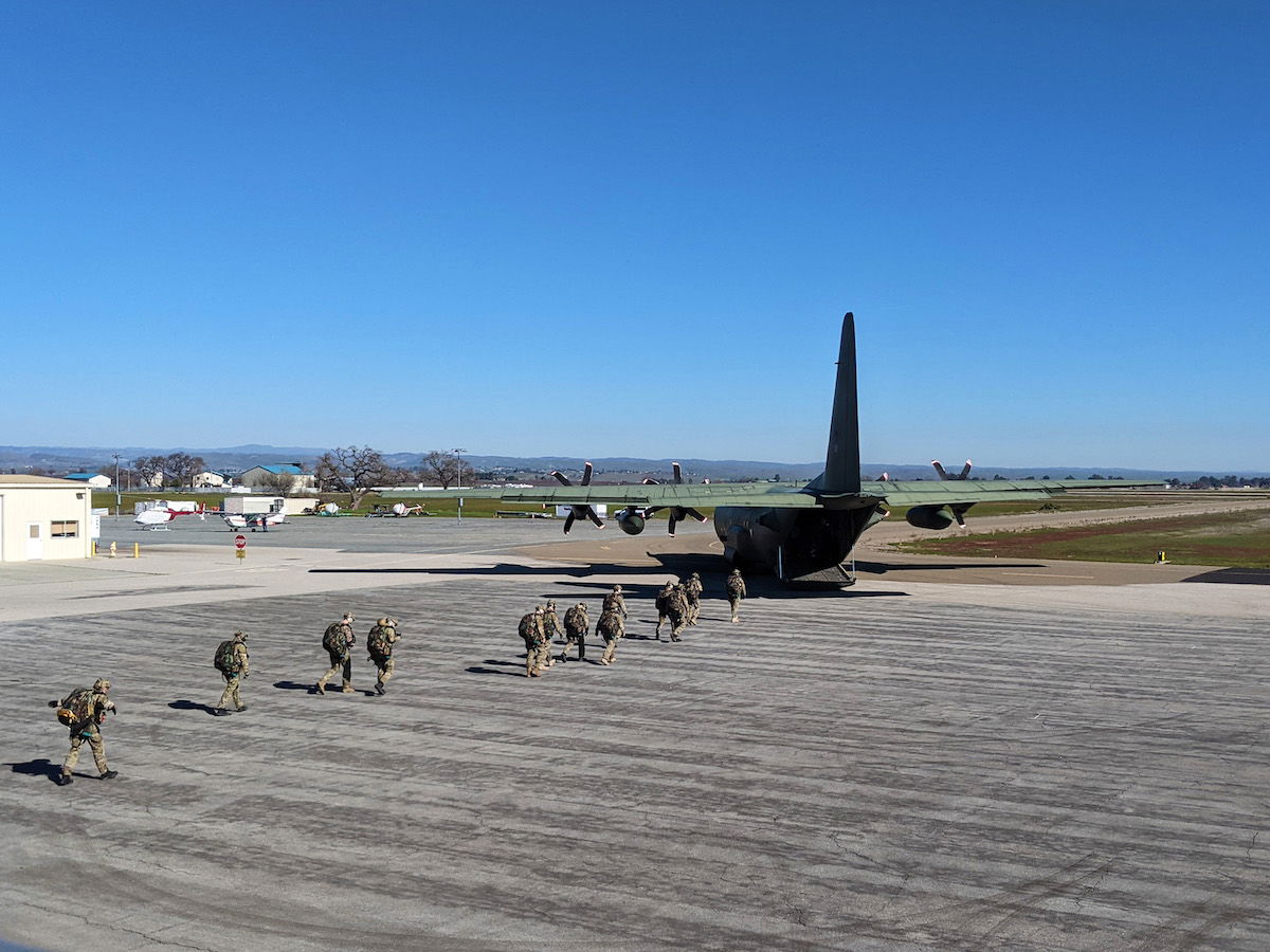 British Royal Air Force Conducting Training Operations in Paso Robles