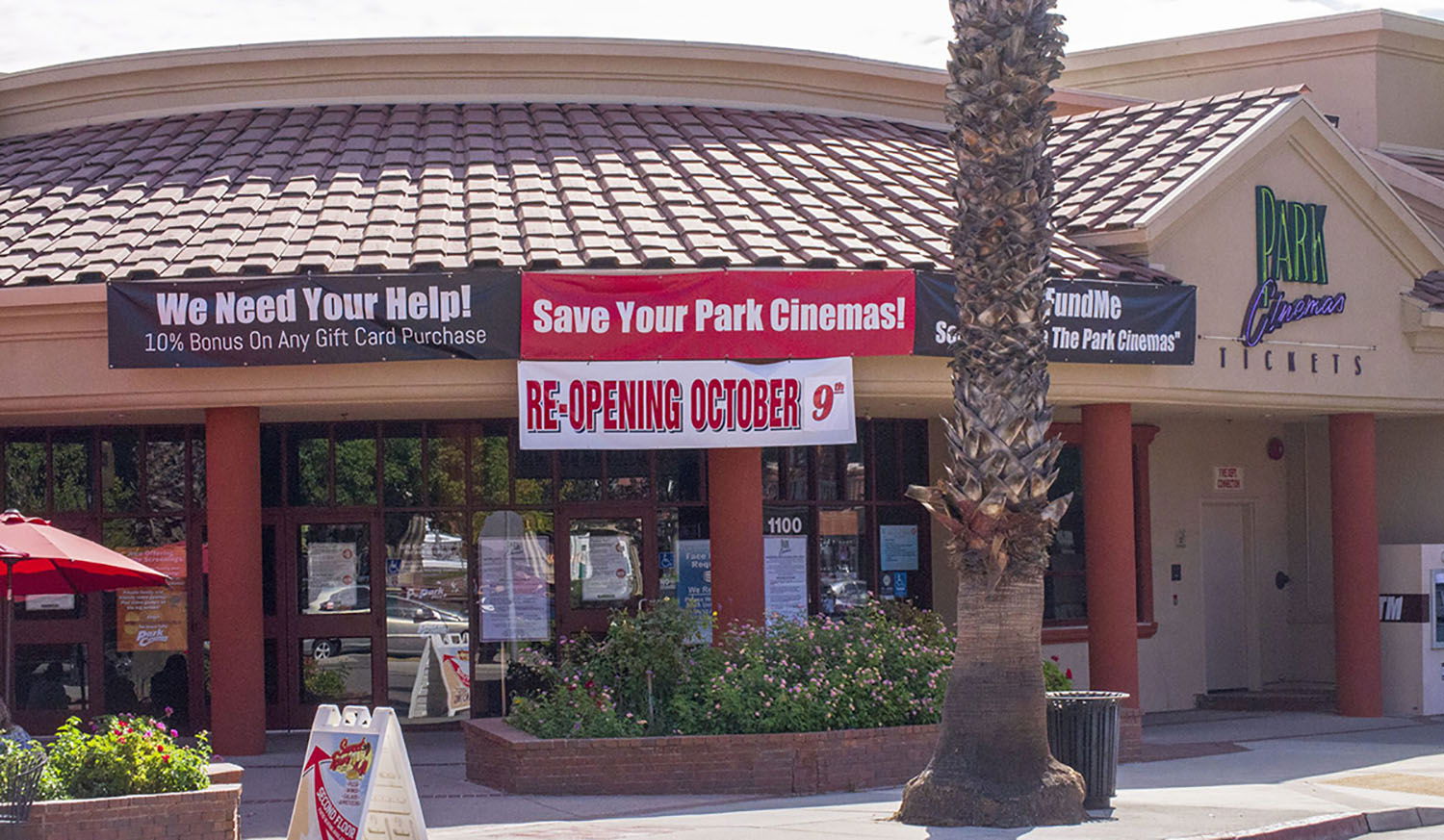 Park Cinemas Reopened Oct. 9 and is Showing Five Movies