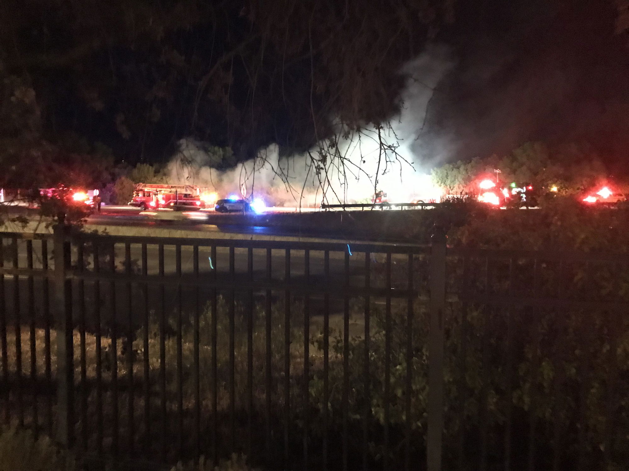 Fire Contained 13th and Paso Robles Street