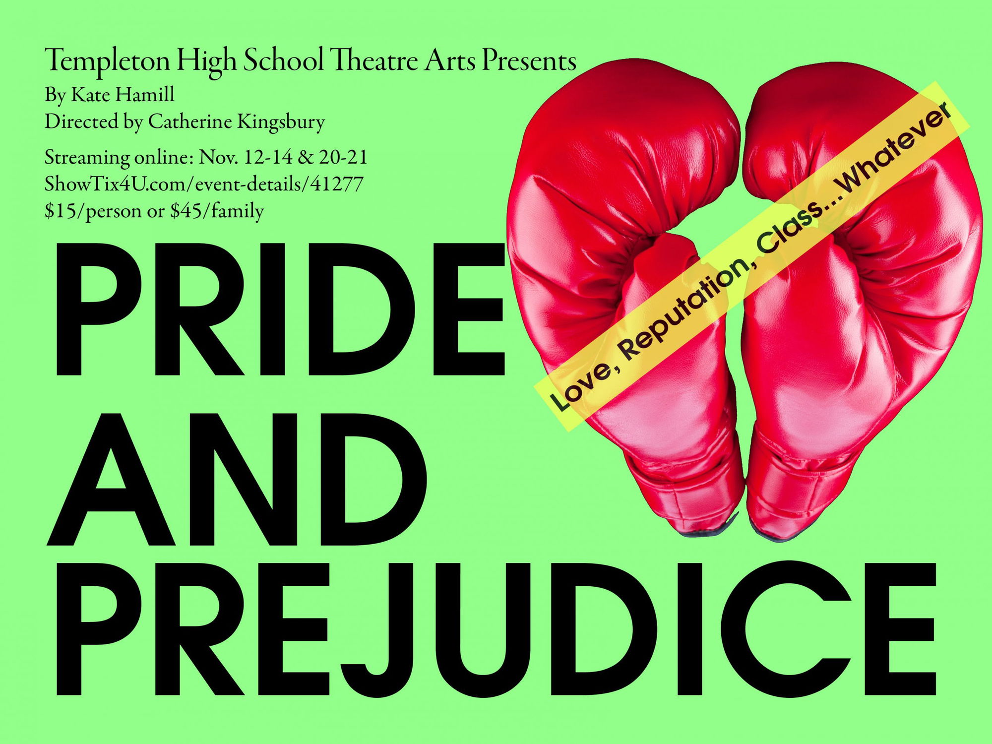 THS Drama Streams Lively 'Pride and Prejudice’ as Antidote to Pandemic