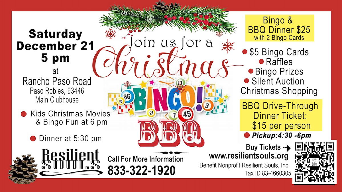 Christmas Bingo Barbecue fundraiser to support Resilient Souls