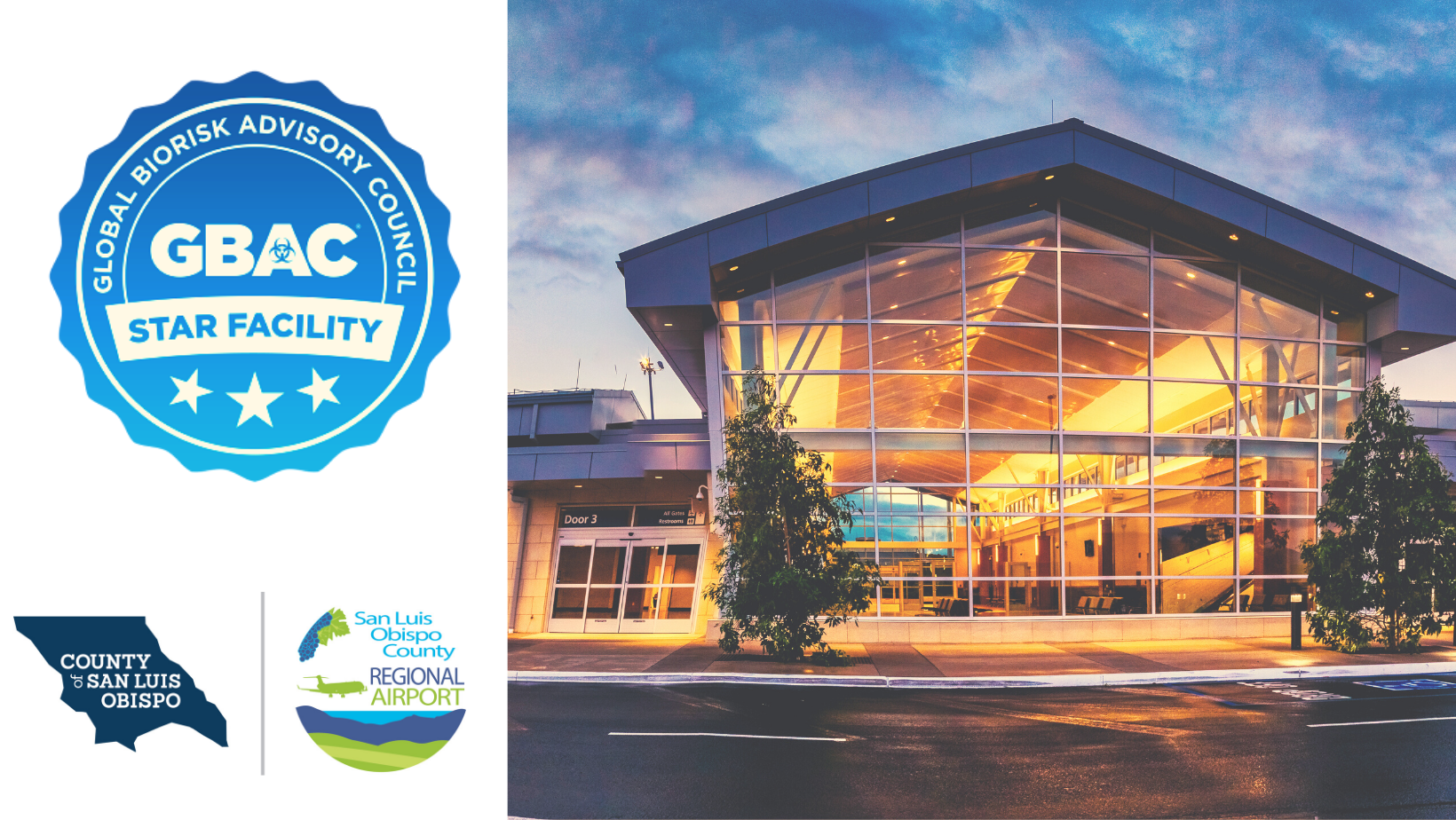 San Luis Obispo County Regional Airport Earns International Cleaning and Safety Accreditation
