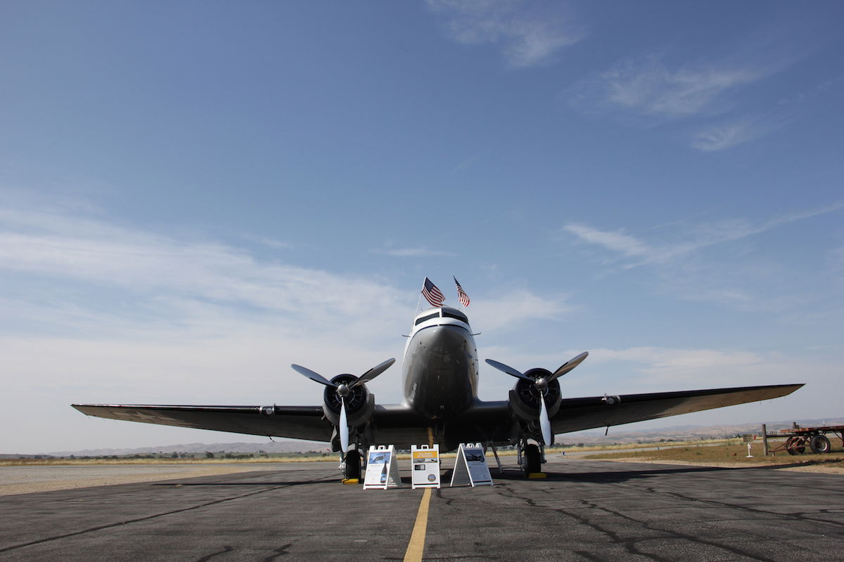 World War II Plane Flies Over SLO for Film Premiere