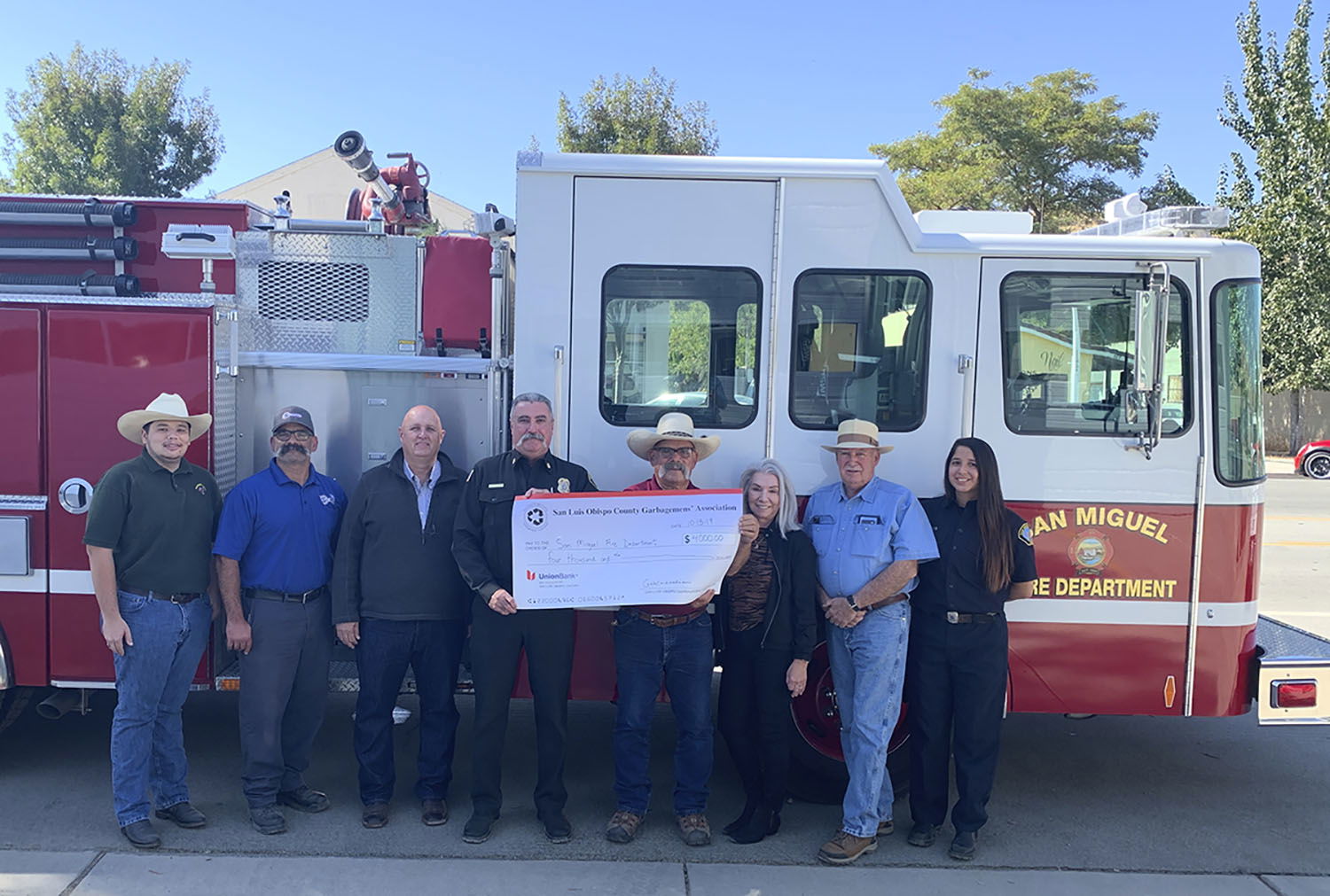 San Miguel Fire Receives AED Donation