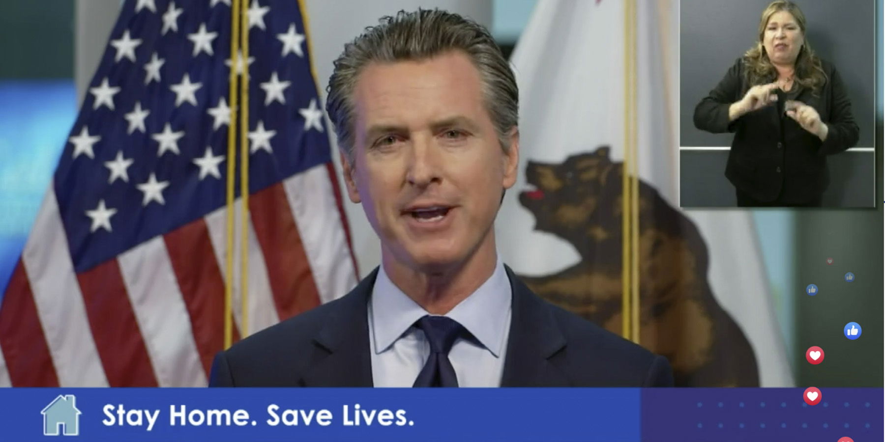 Newsom Delivers Message of 'Sunshine on the Horizon'