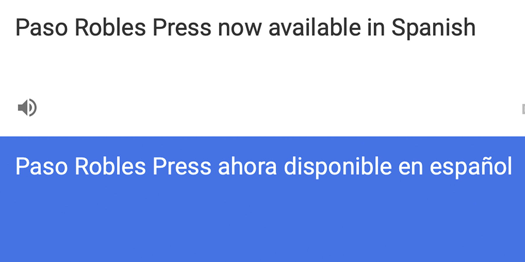 Paso Robles Press Now Translates to Spanish