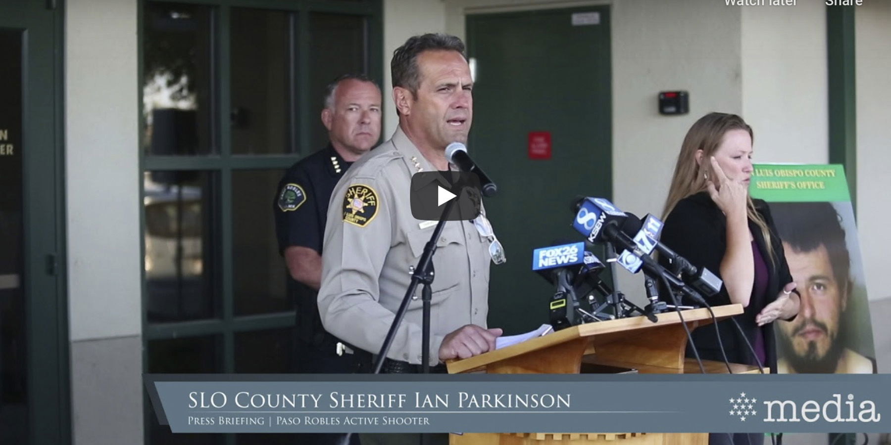 VIDEO: SLO Sheriff Press Conference Following Shootout