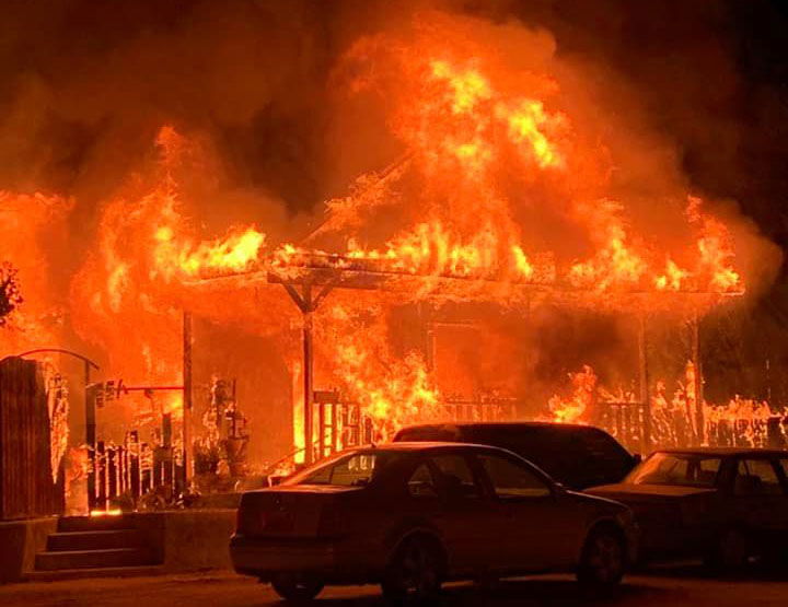 Fire Destroys Sims Ave. Home in Paso Robles