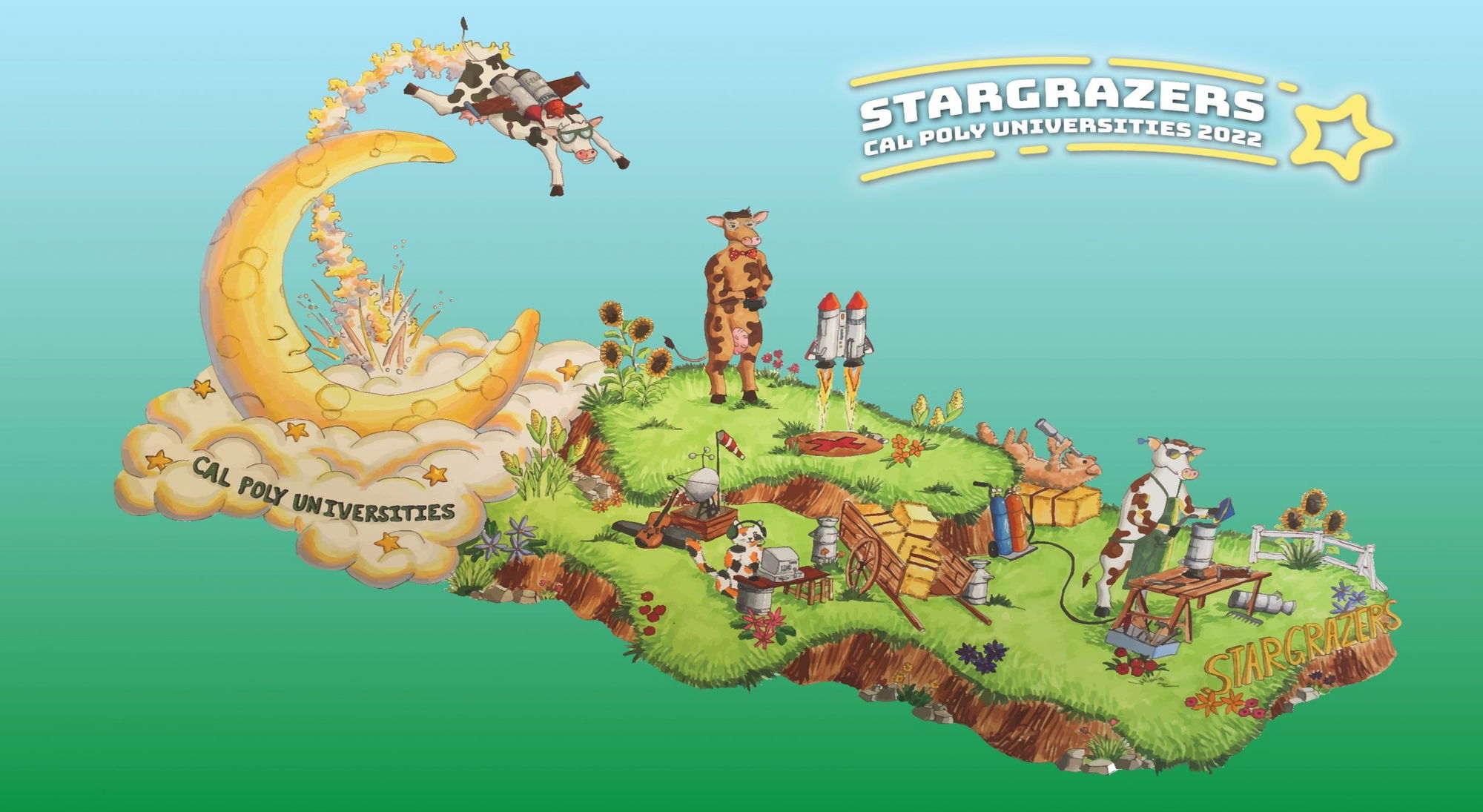 Cal Poly Universities’ Rose Float Entry Will Go Over the Moon in 2022