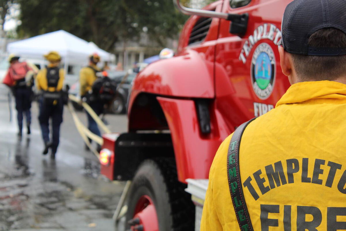 Brush fire halted near Templeton after 10 acres scorched