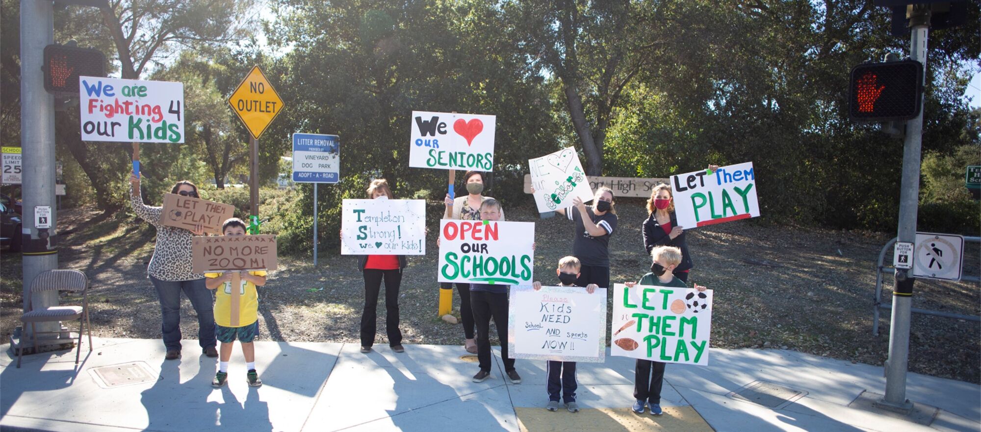 THS Parents and Students Rally Together in Support of Re-Opening Schools