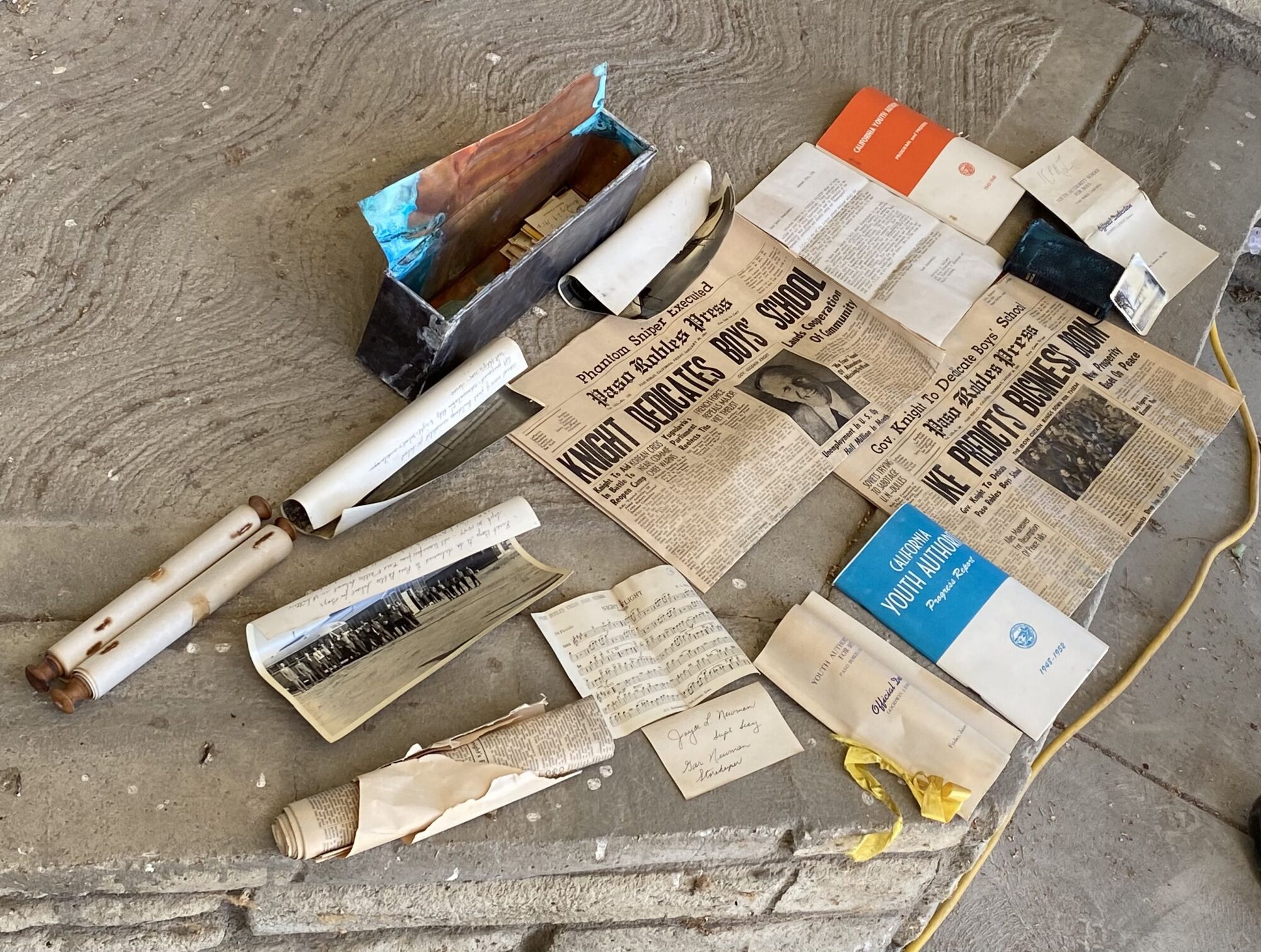 67 Year Old Time Capsule Opened at Former Paso Robles Boys School
