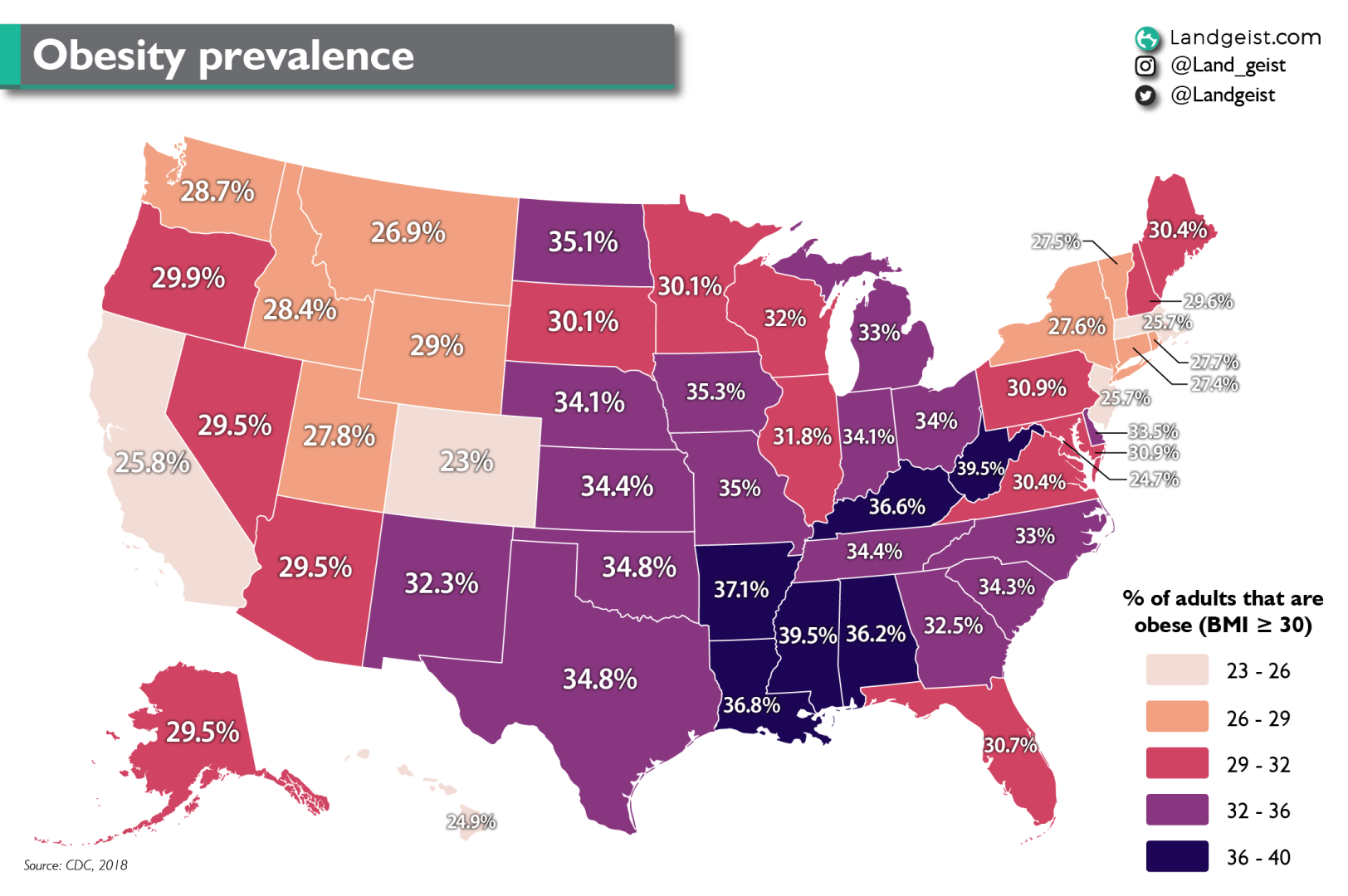 Number of States with High Obesity Prevalence Rises to Sixteen