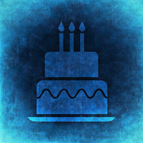 Blue Birthday Cake