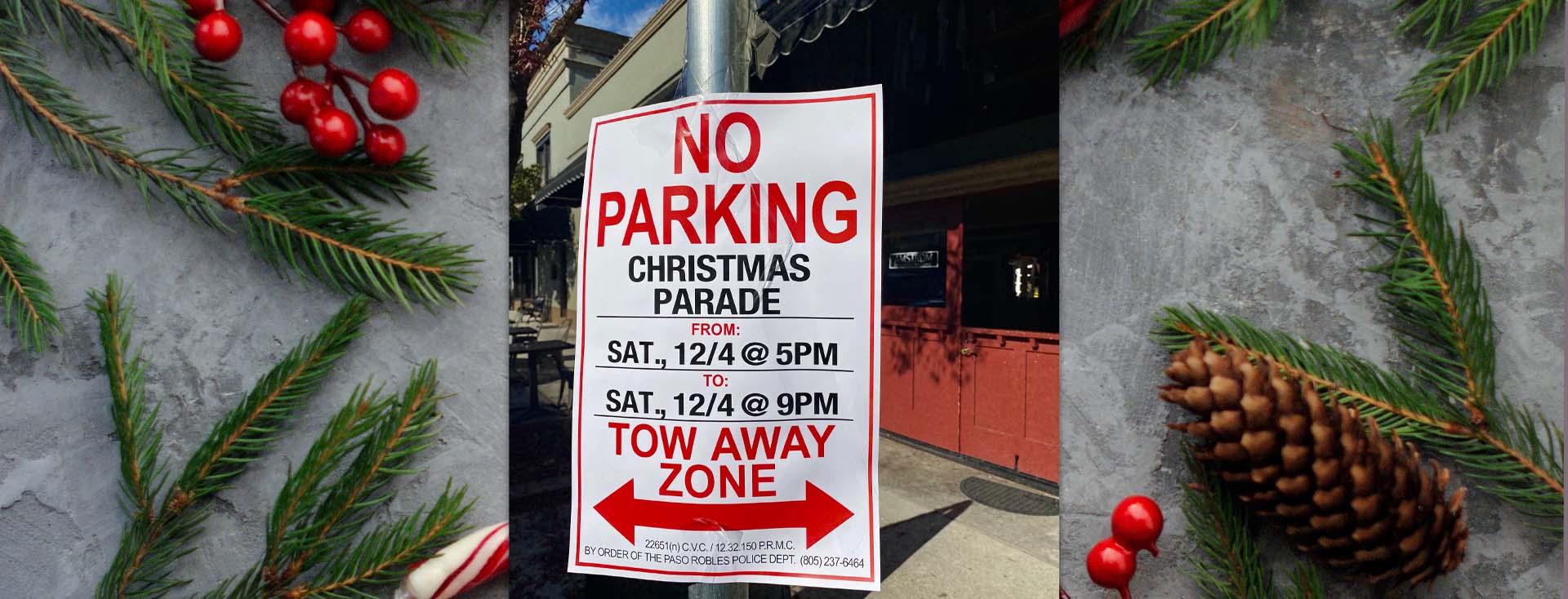 60th Annual Paso Robles Christmas Parade 2021 Street Closures