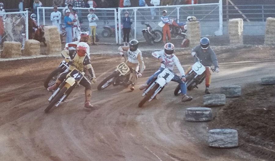 Dirt track racing at Paso Robles Fairgrounds.