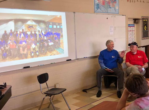 St. Rose Students Gift Donation to Honor Flight