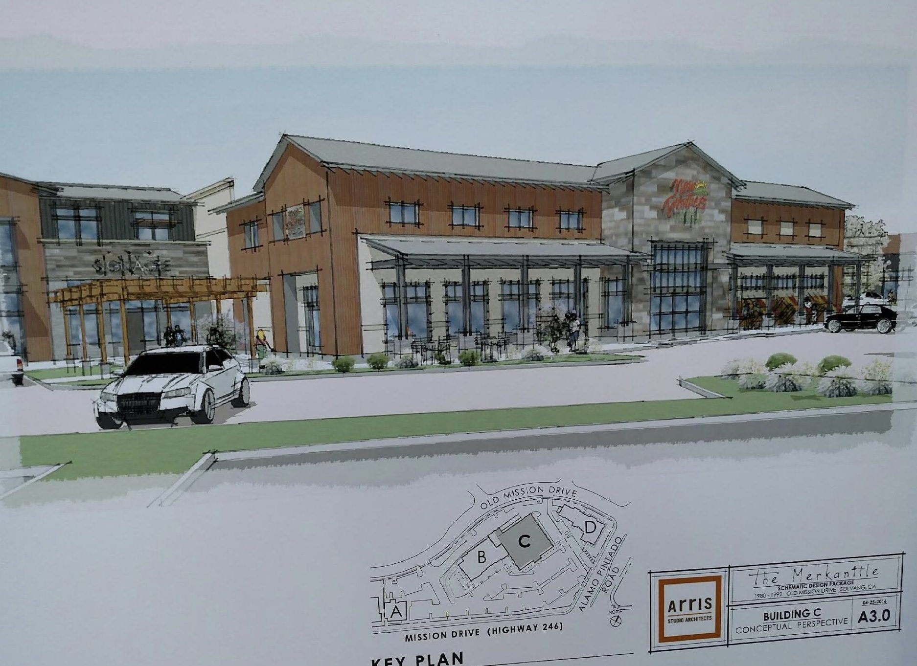 Rendering of the upgraded New Frontiers Market at The Merkantile