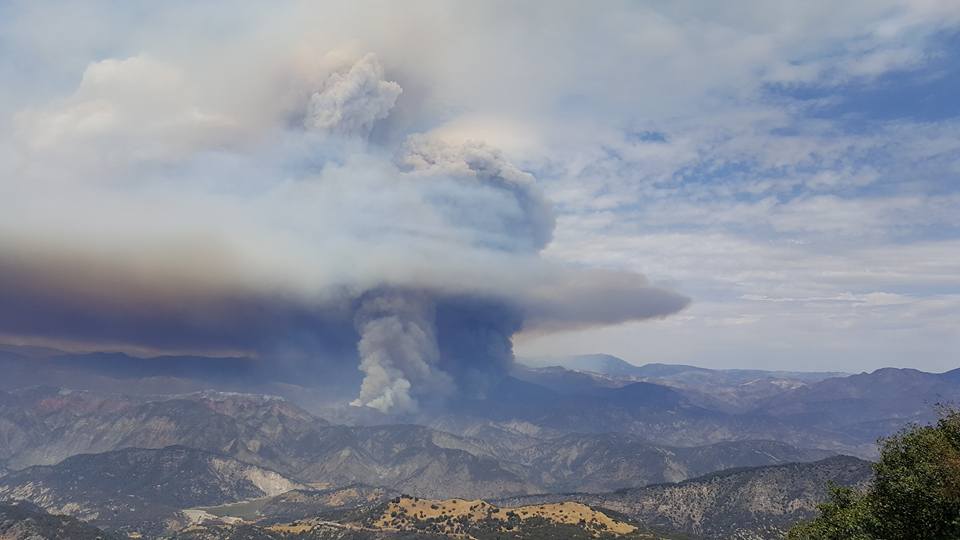 Rey Fire causing smoke impacts
