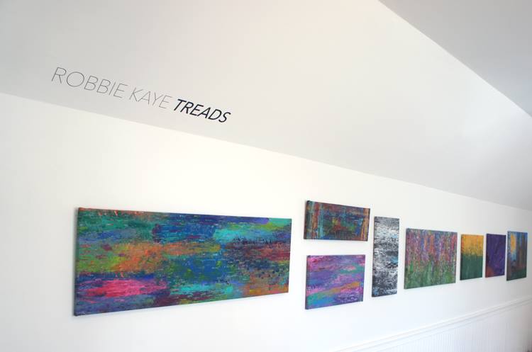 SYV Star Columnist and artist Robbie Kaye shows "Treads on Threads" at Honey Paper