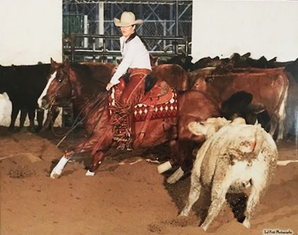 Local rider Charlene Rossoll is a champ in cutting events
