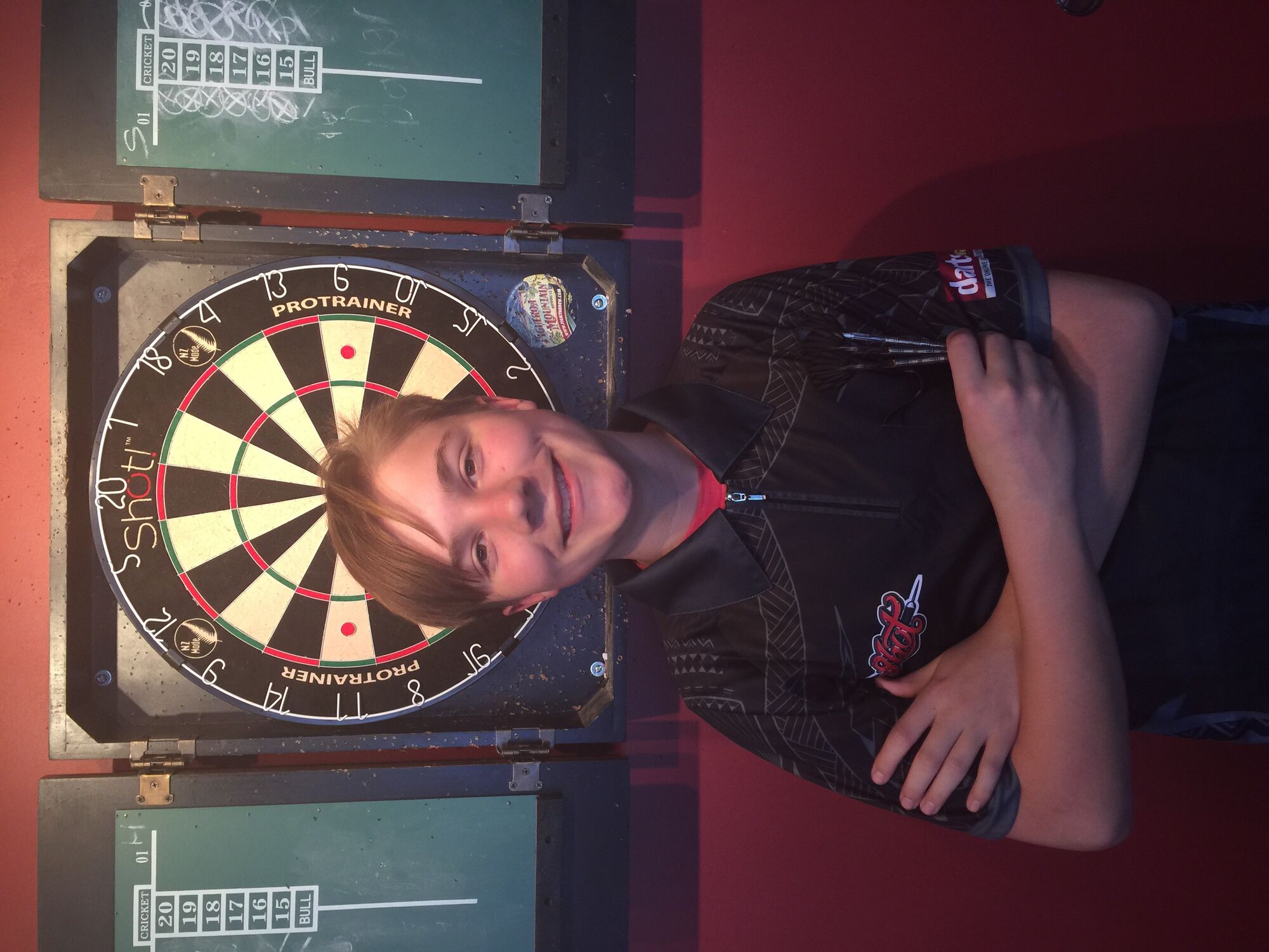 For Aidan O’Neill, throwing darts is fun but also serious business