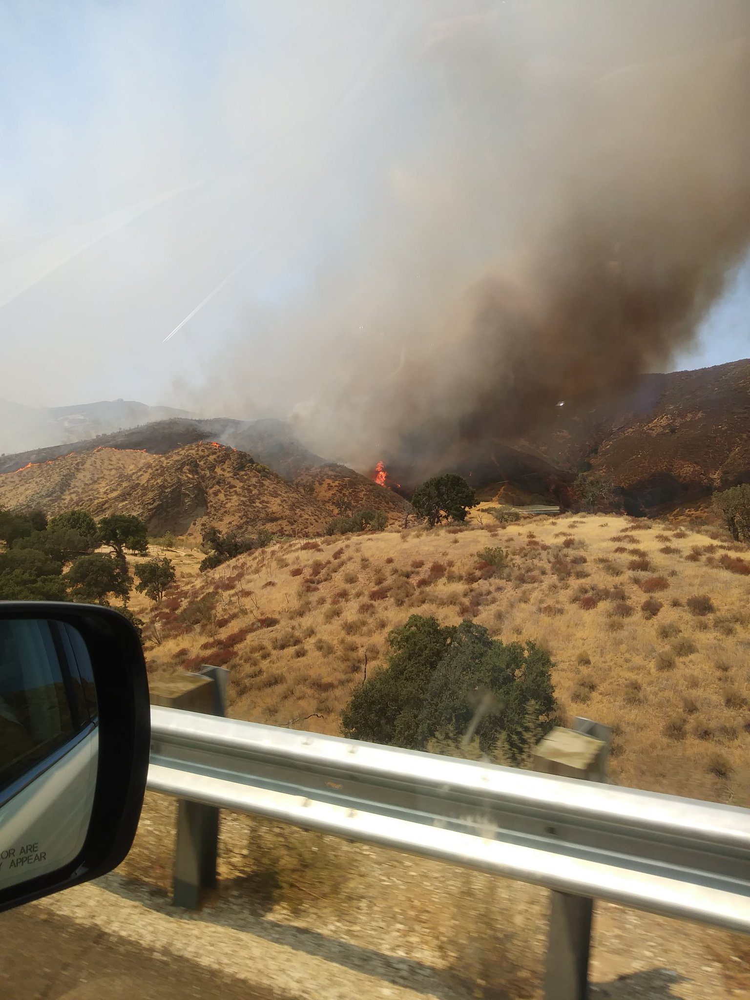 Portion of Highway 166 Closed as Crews Battle 600-Acre Wildfire