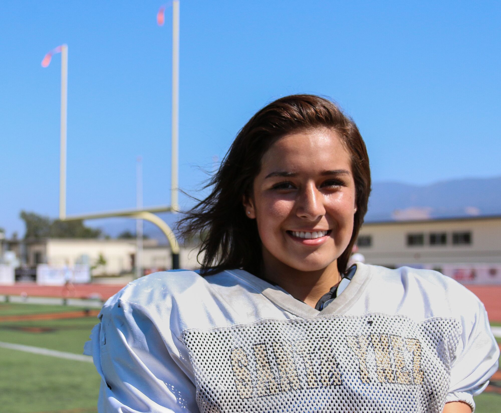 High school kicker is playing with passion