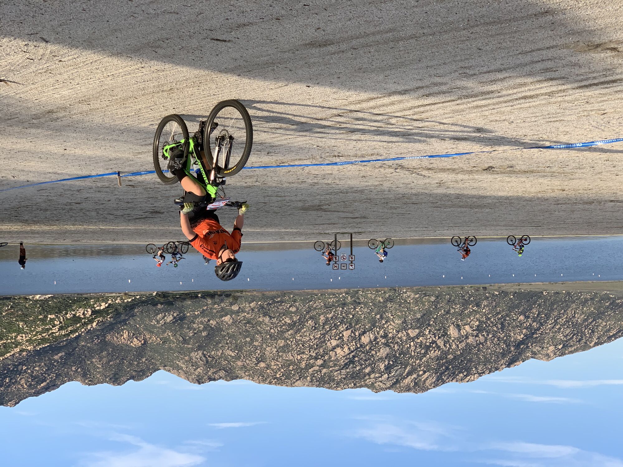 Local mountain bikers race at Lake Perris