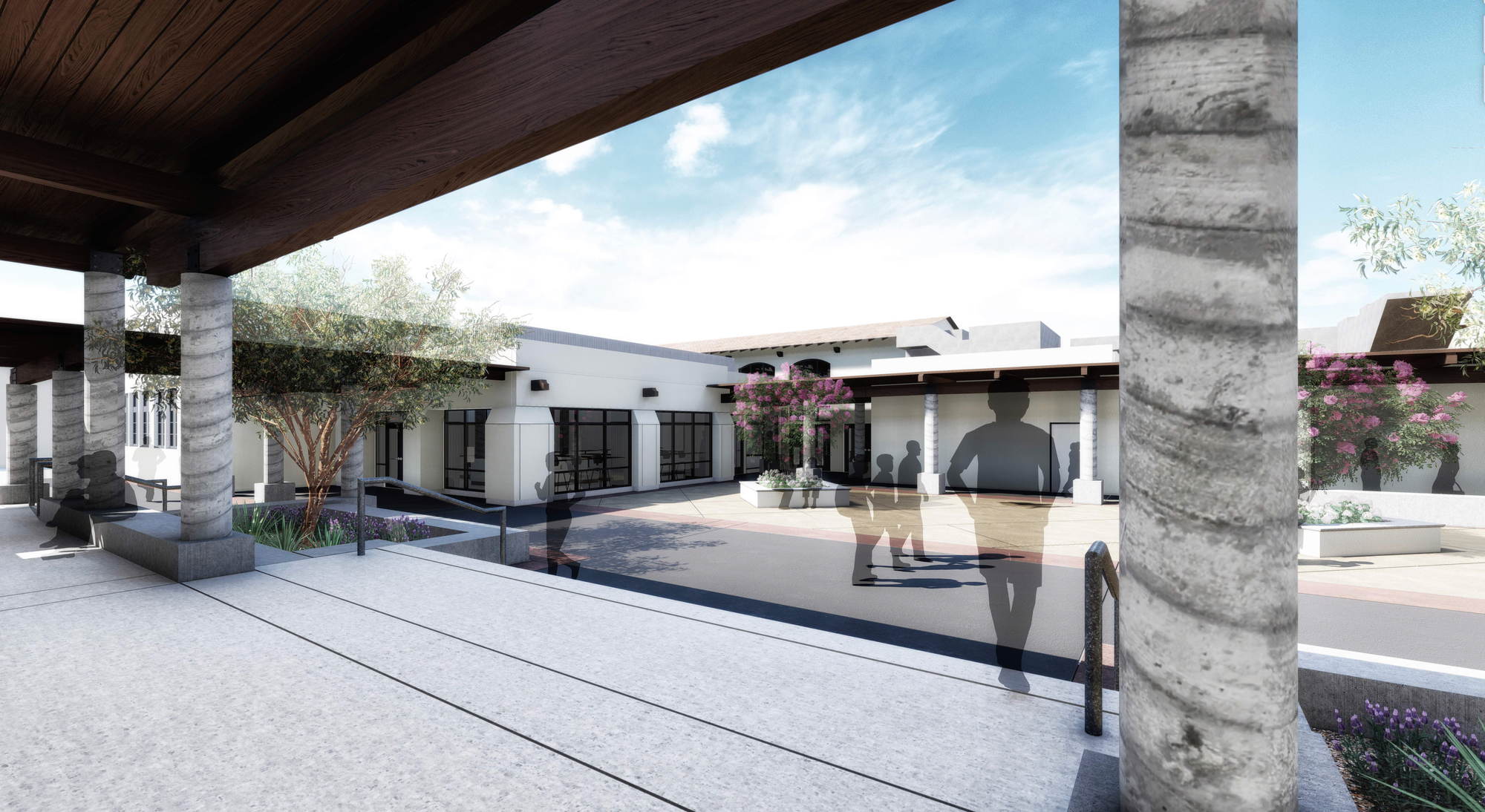 SYHS building indoor cafeteria, filling in ‘The Pit’