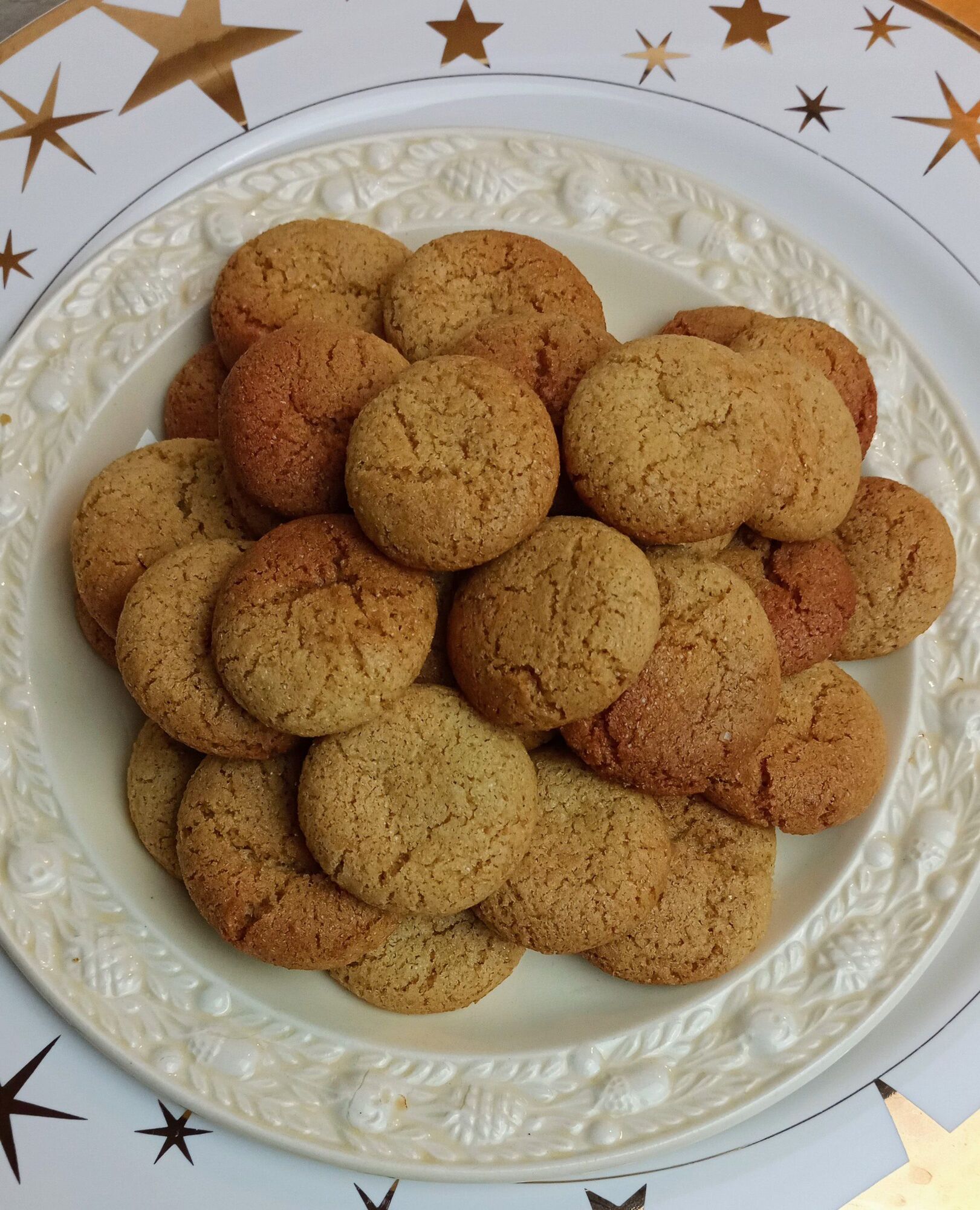 Gingernuts are crunchy outside, chewy inside