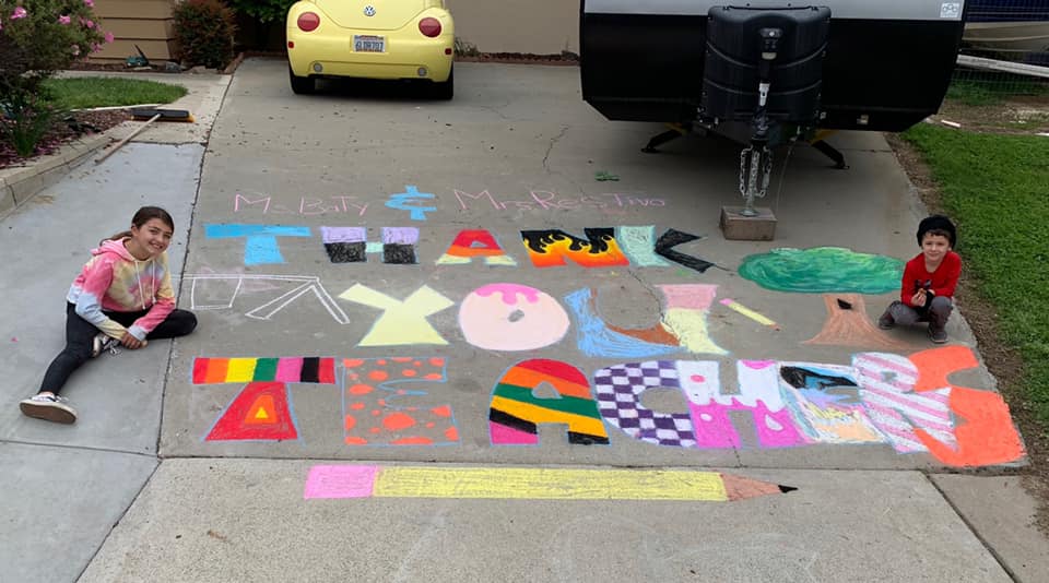 Buellton teachers parade through neighborhoods to cheer up students