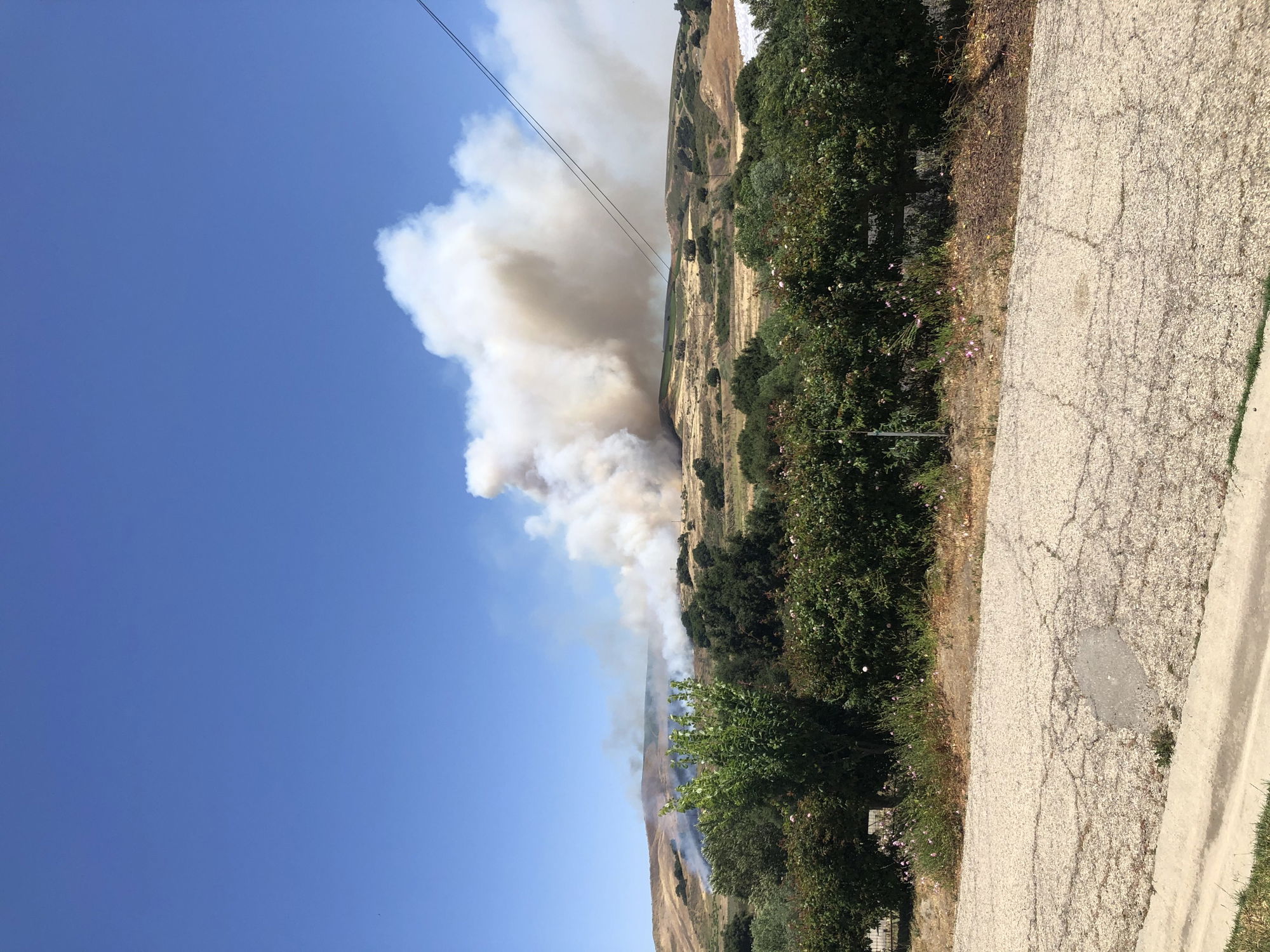 Vegetation fire breaks out Sunday west of Buellton