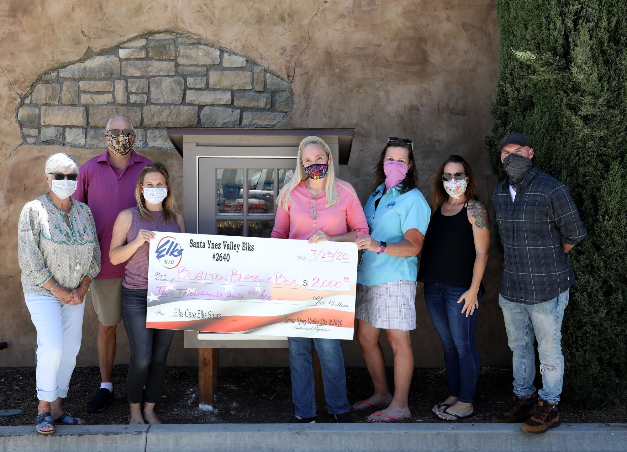 Buellton Blessing box blessed with donation from SYV Elks