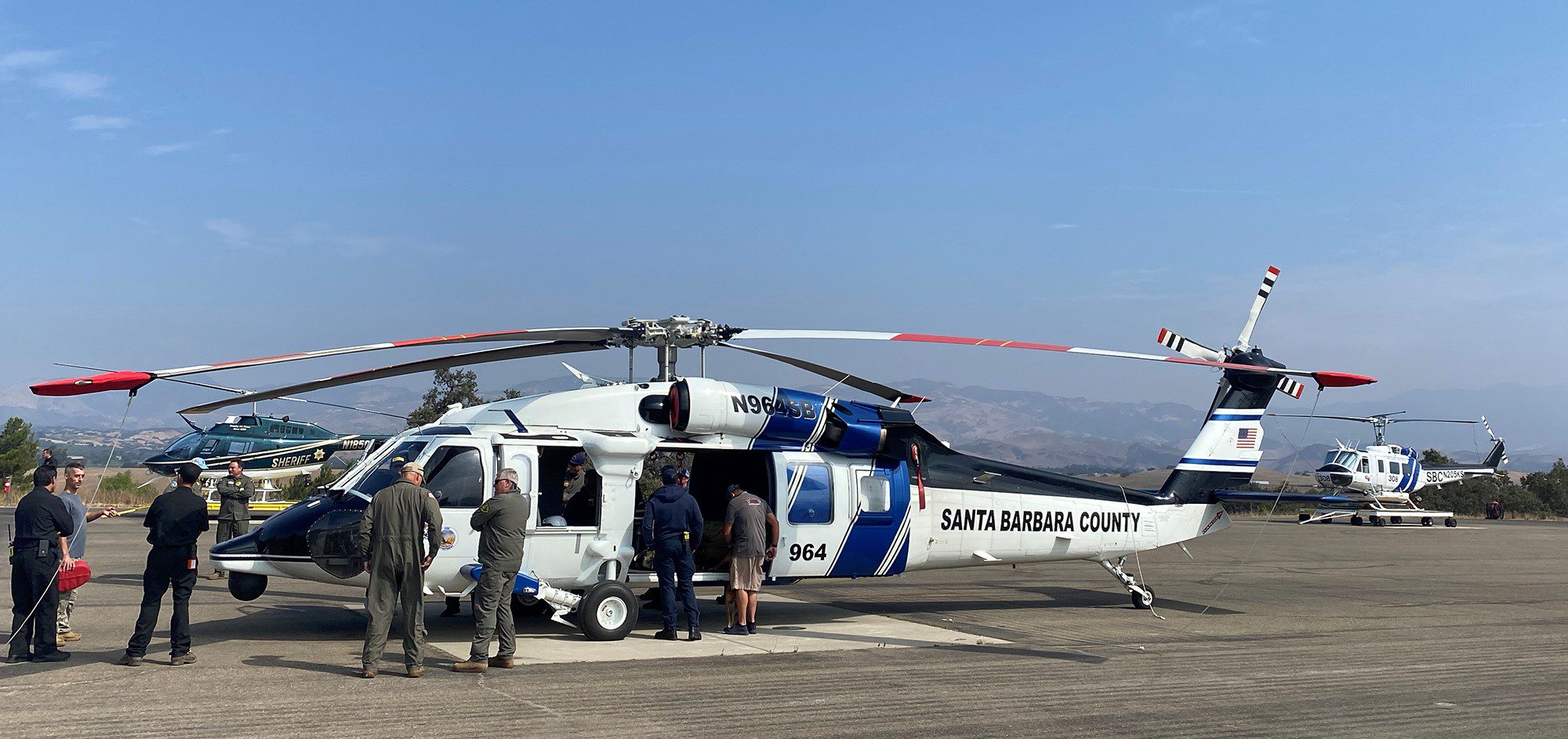 County Sheriff-Fire introduce Copter 964 to Air Support Unit