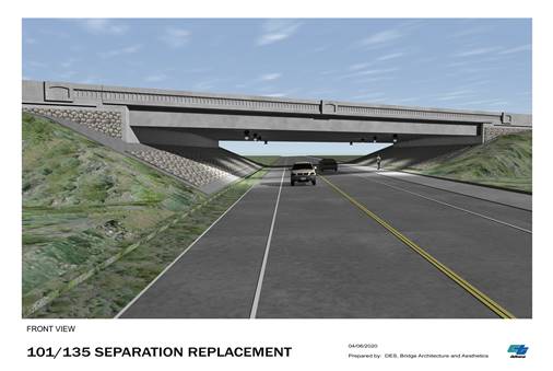 Highway 101 at 135 bridge replacement to start Feb. 1