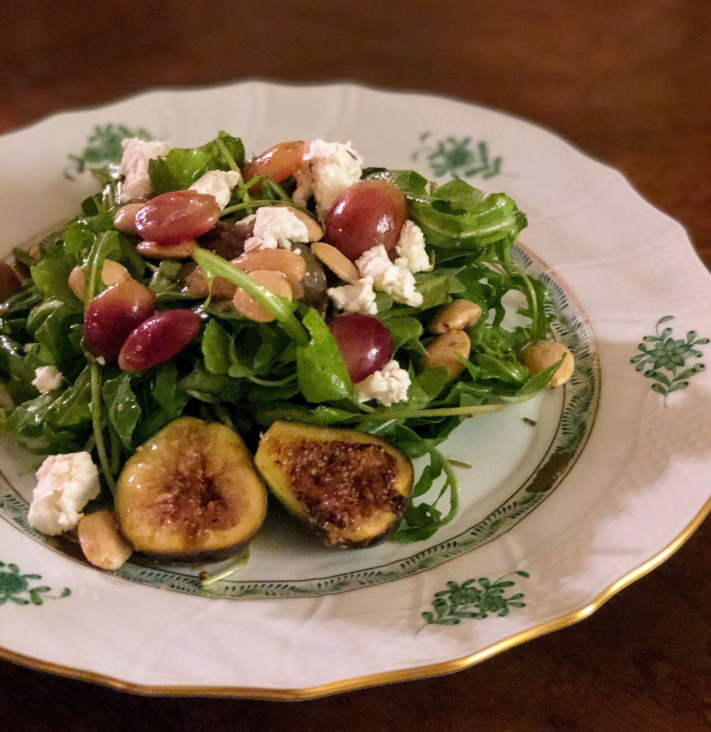 Warm roasted Fig salad