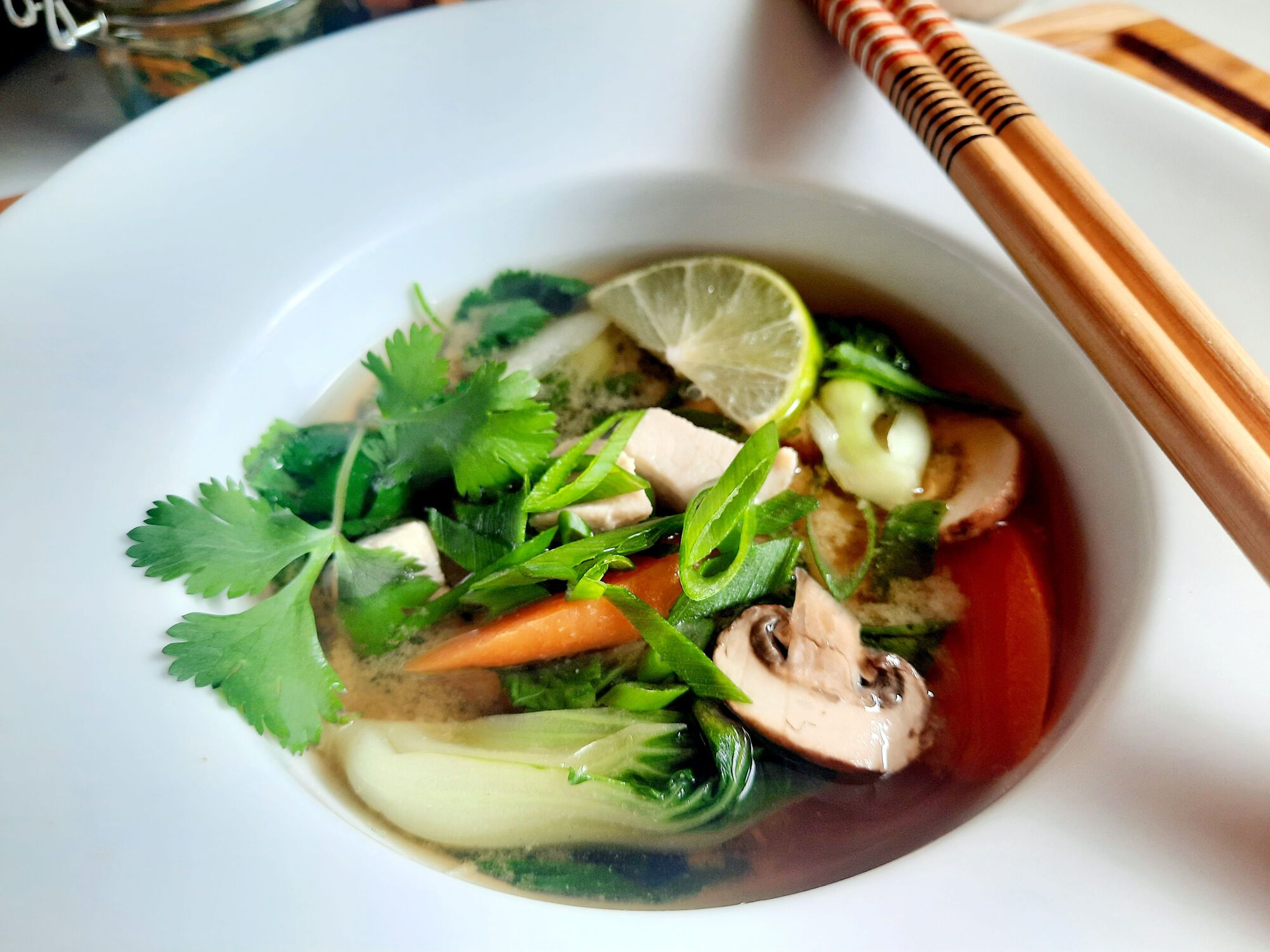 Miso Chicken Soup is a quick and comfortable dish