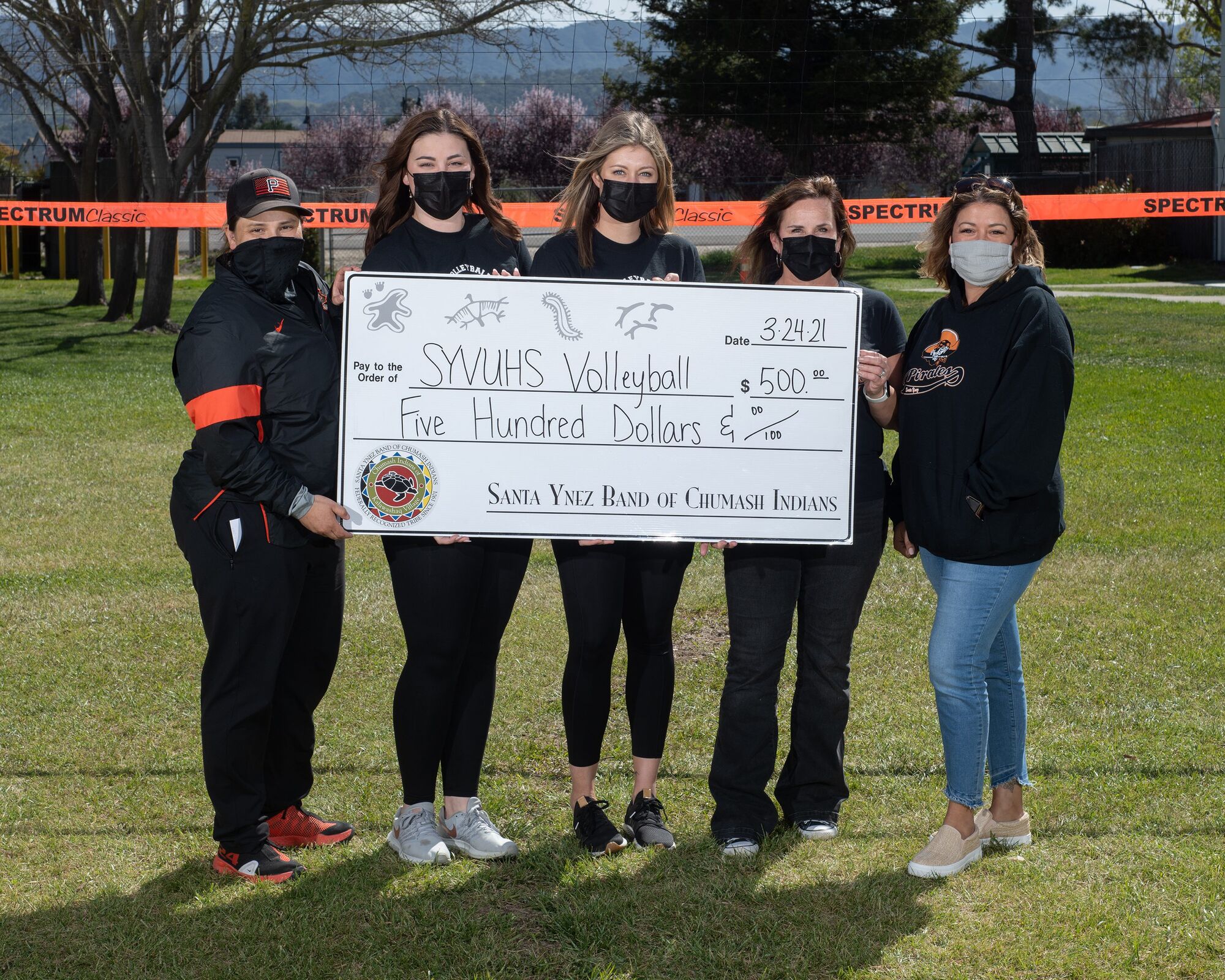 Team Chumash makes donation to local sports programs