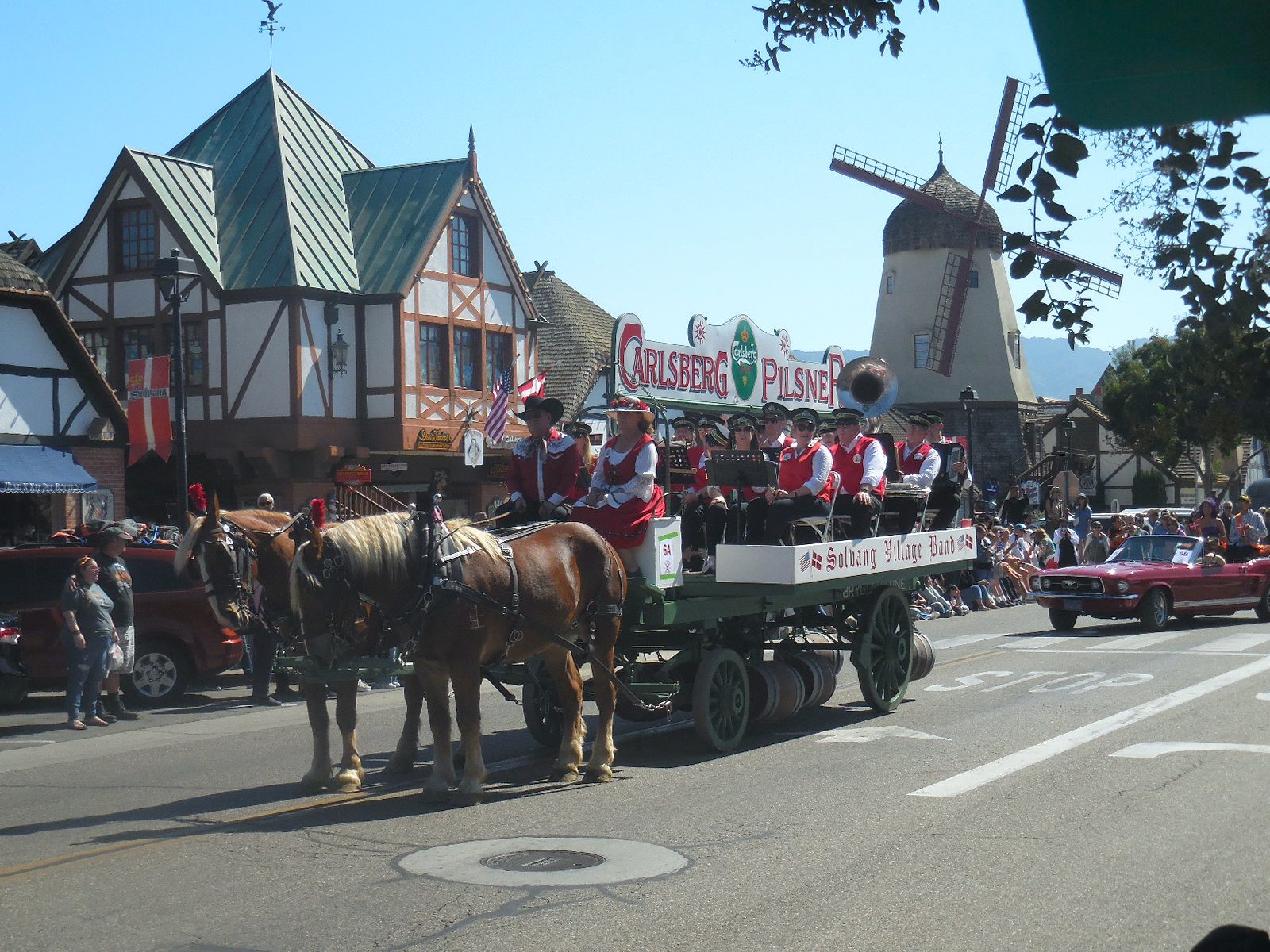 Danish Days was awash with Danish flags and Viking helmets