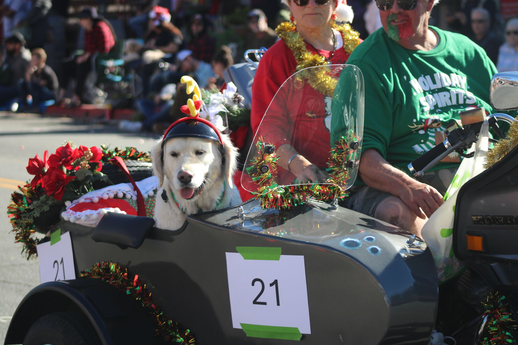 Julefest participants put on a show for parade watchers