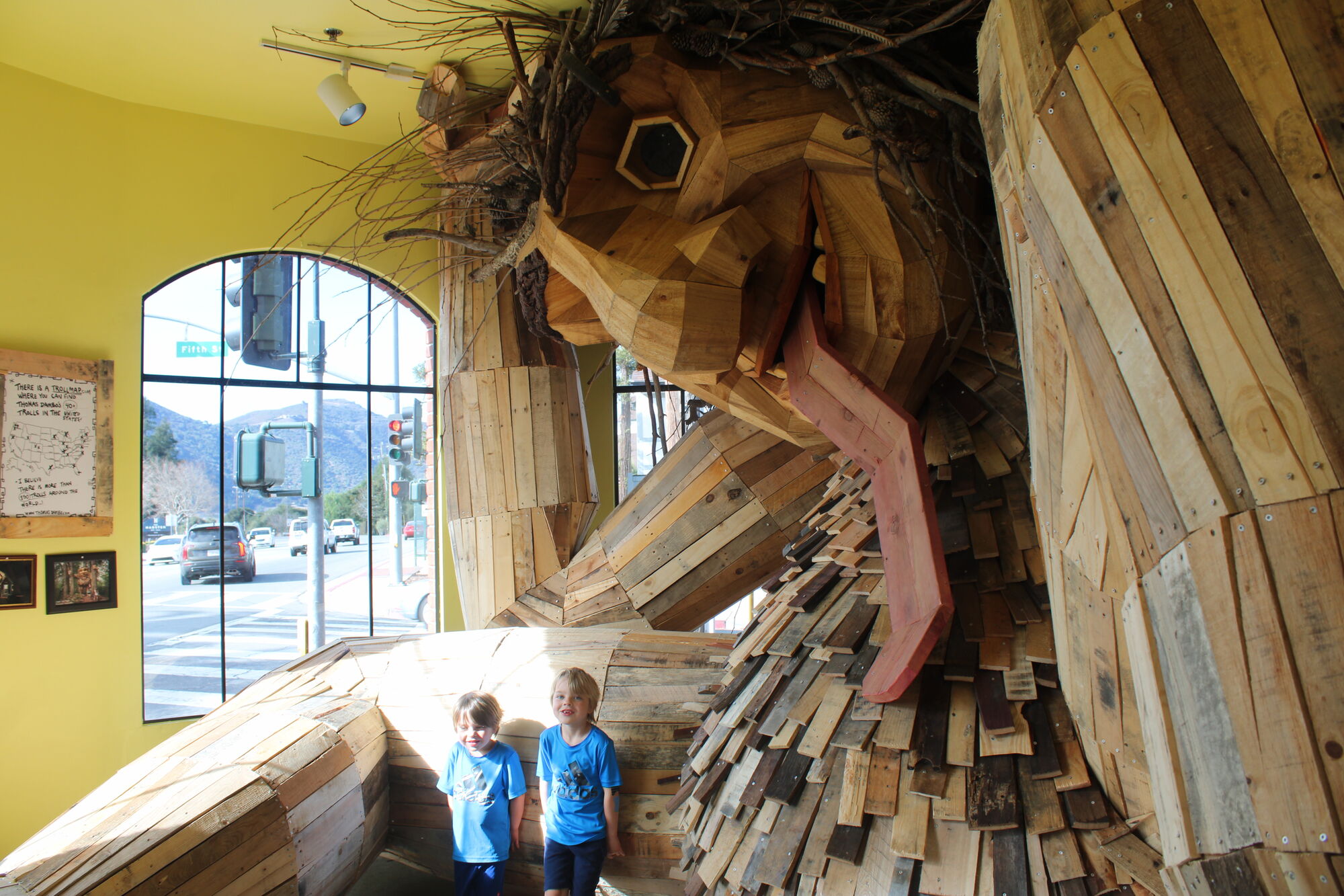 Wooden troll makes its debut at Solvang Museum