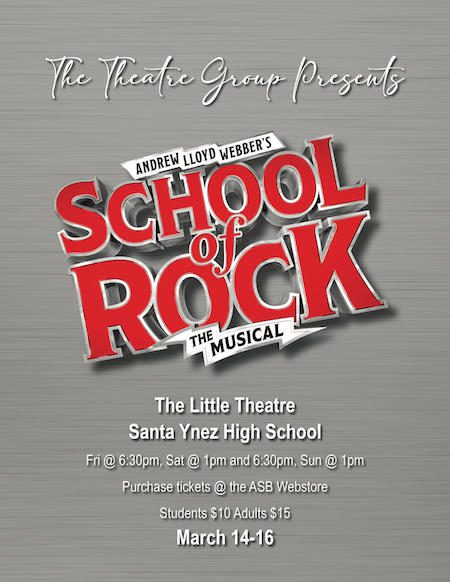SYHS Theatre Group to present 'Andrew Lloyd Webber's School of Rock'
