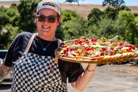 It was a great Saturday to barbecue in the Santa Ynez Valley